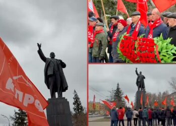 Сегодня в Иркутске мы провели торжественное мероприятие, посвященное 155-ой годовщине со Дня рождения вождя мирового пролетариата, основателя Советского государства Владимира Ильича Ленина.