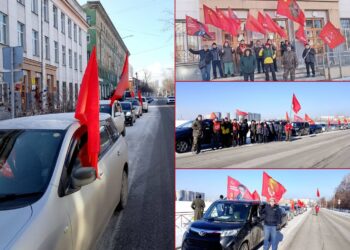 Автопробег в честь Красной Армии прошел в Иркутске по инициативе КПРФ